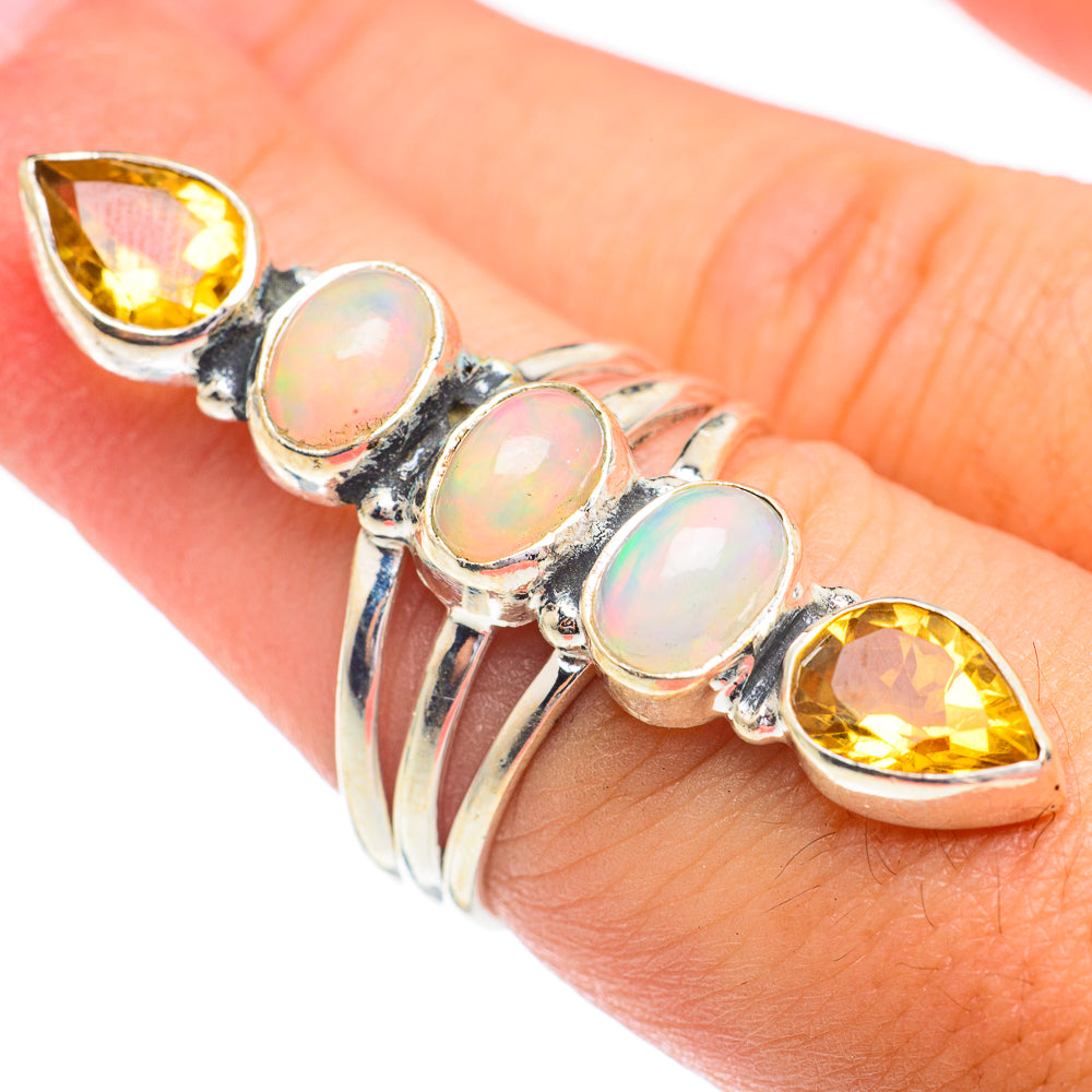 Ethiopian Opal Rings handcrafted by Anasilvercos - RING67458