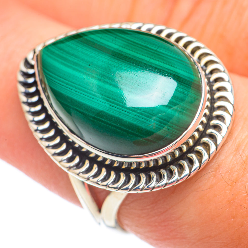 Malachite Rings handcrafted by Anasilvercos - RING67468