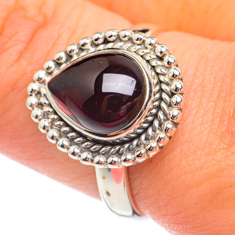 Garnet Rings handcrafted by Anasilvercos - RING67476