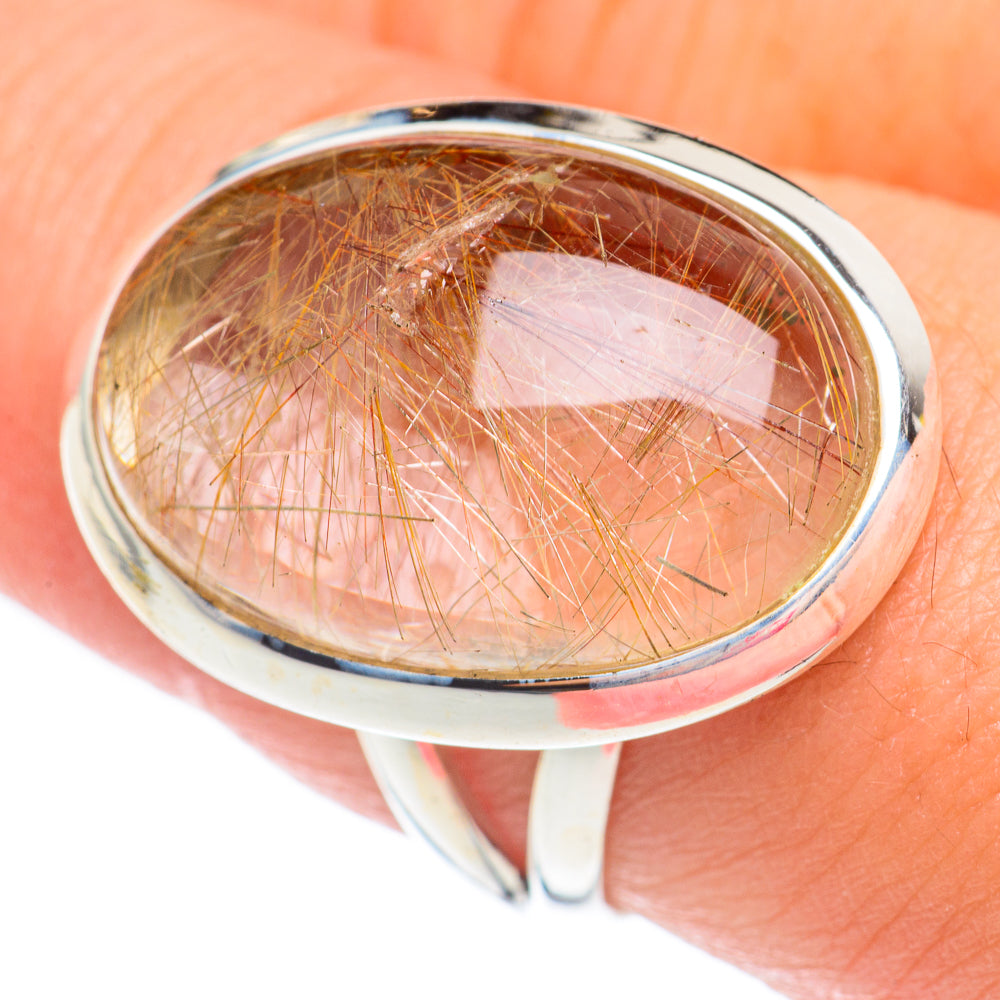 Rutilated Quartz Rings handcrafted by Anasilvercos - RING67512