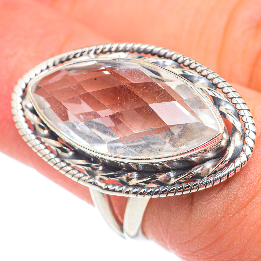 White Quartz Rings handcrafted by Anasilvercos - RING67515