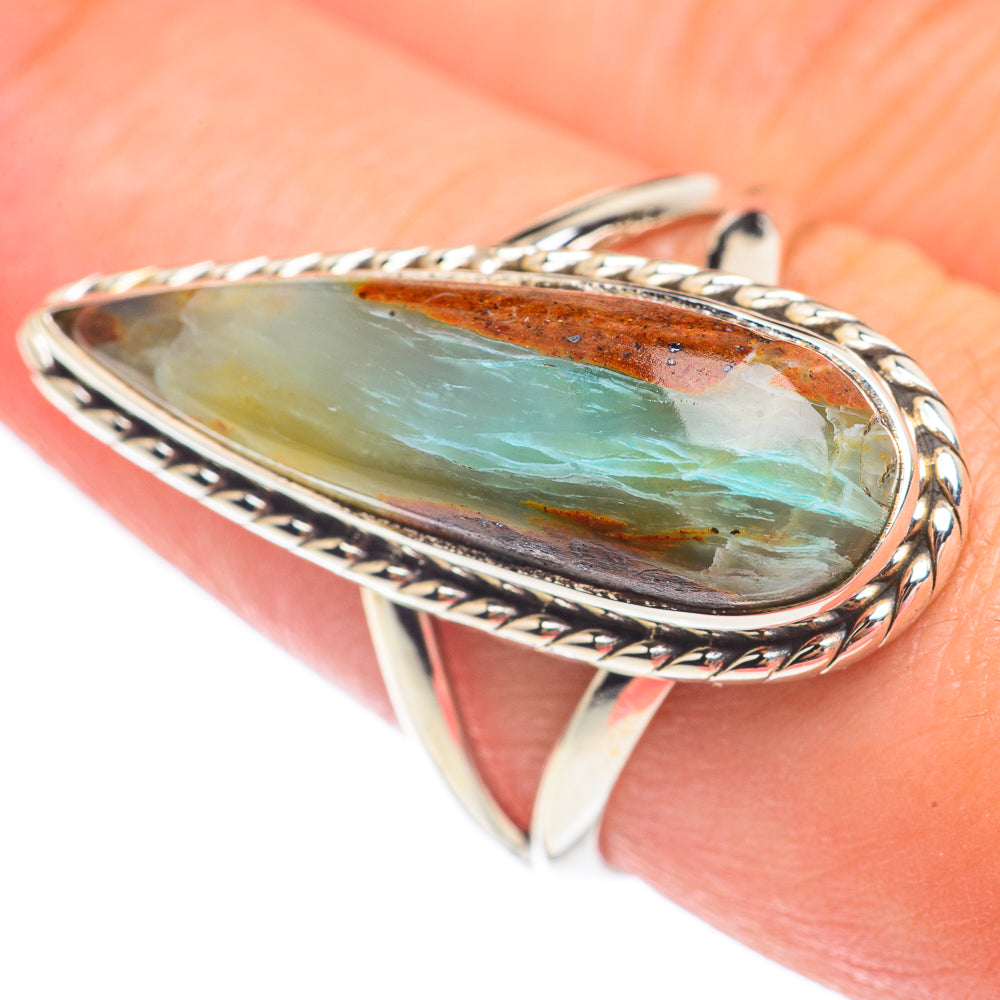 Peruvian Opal Rings handcrafted by Anasilvercos - RING67520