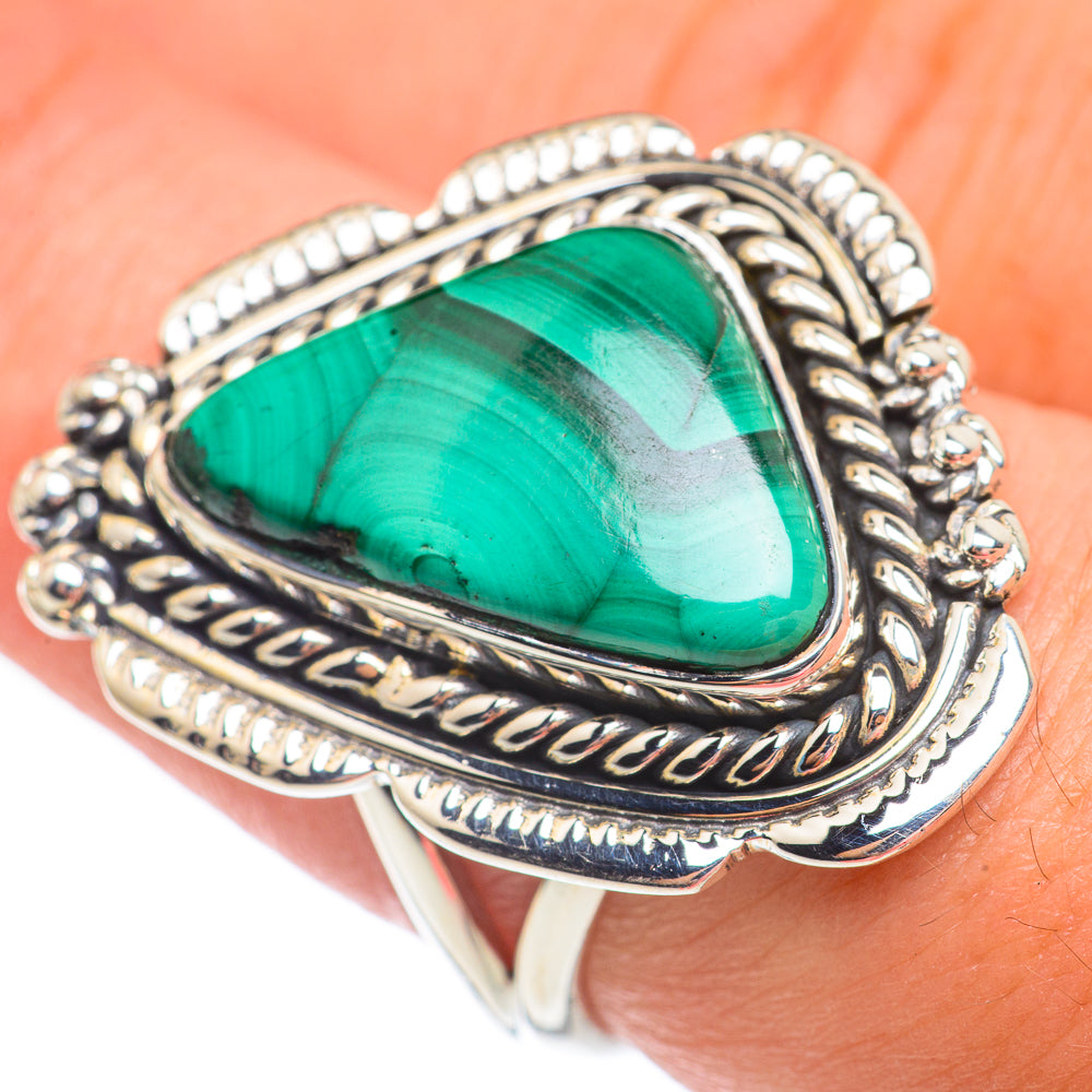 Malachite Rings handcrafted by Anasilvercos - RING67523