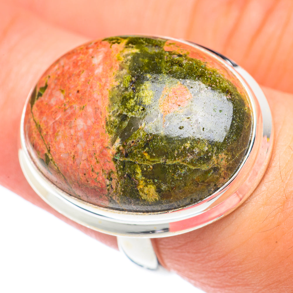 Unakite Rings handcrafted by Anasilvercos - RING67524