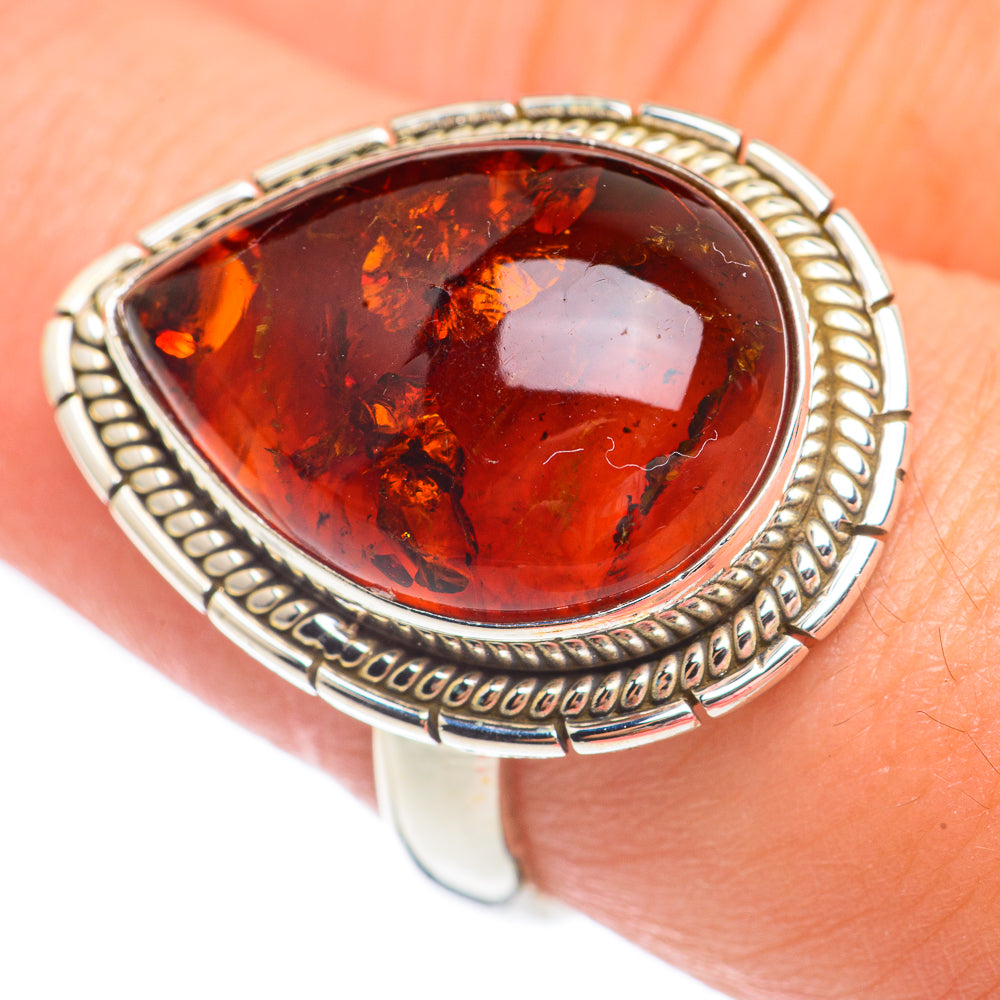 Baltic Amber Rings handcrafted by Anasilvercos - RING67529