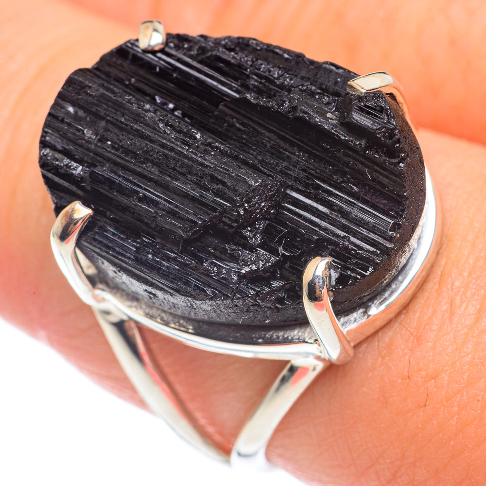 Black Tourmaline Rings handcrafted by Anasilvercos - RING67540