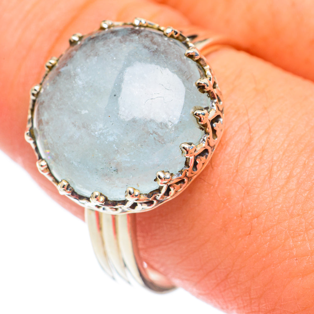 Aquamarine Rings handcrafted by Anasilvercos - RING67546