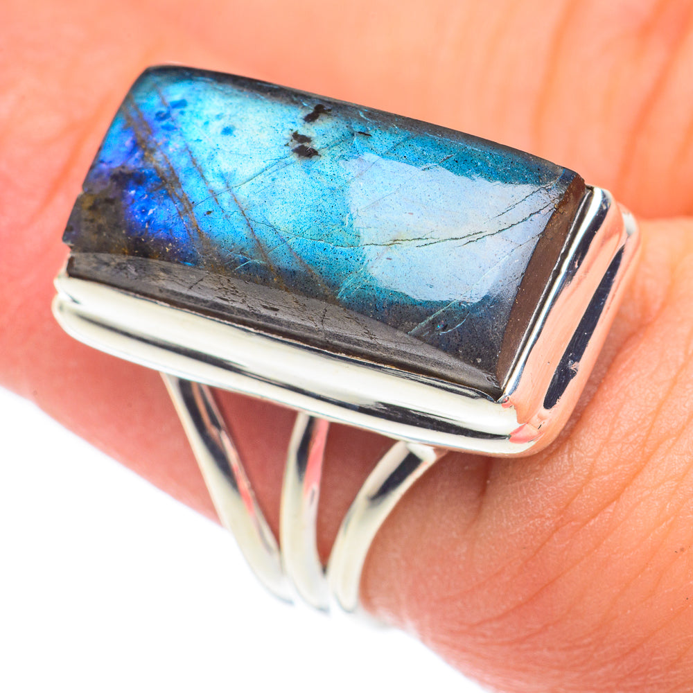 Labradorite Rings handcrafted by Anasilvercos - RING67548
