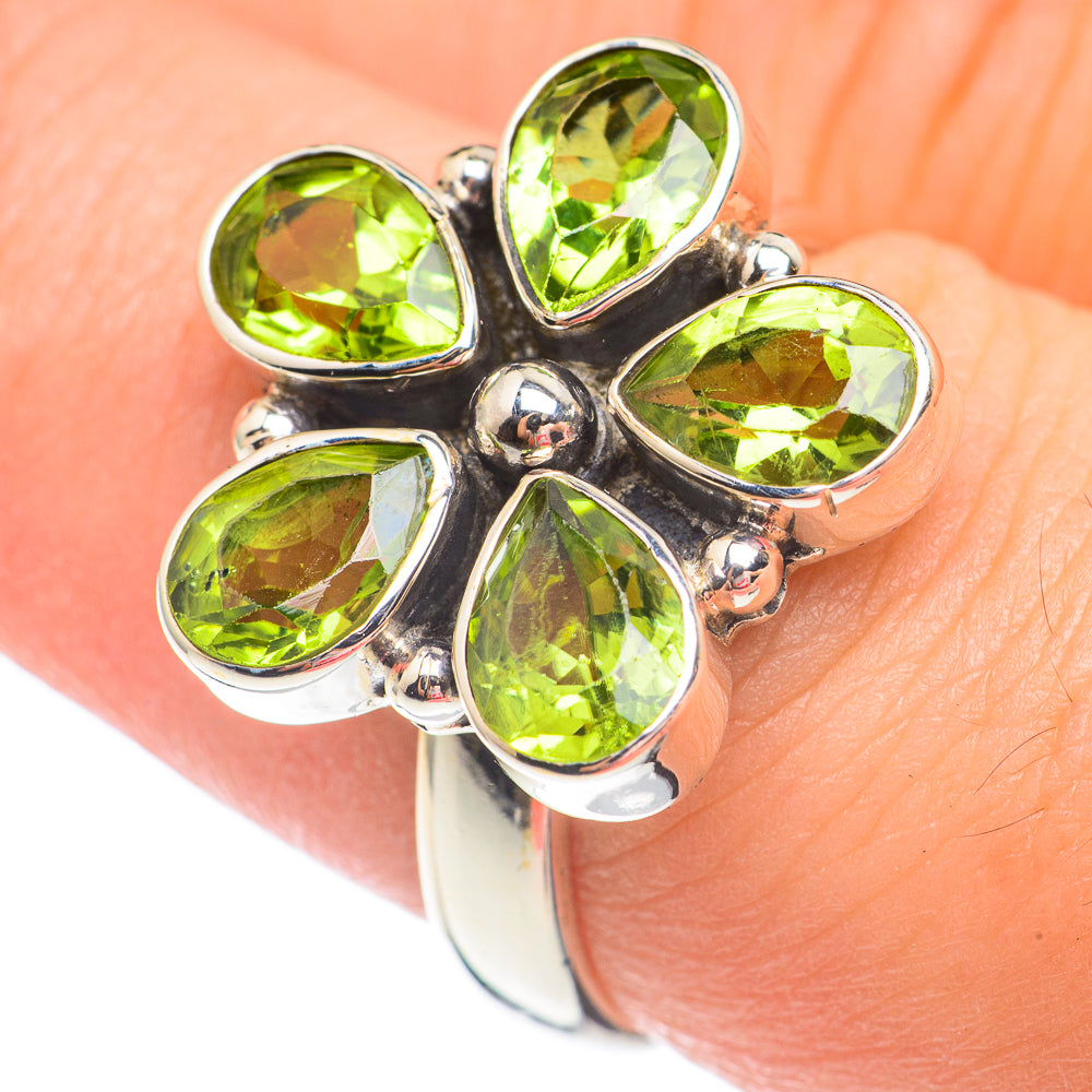 Peridot Rings handcrafted by Anasilvercos - RING67550