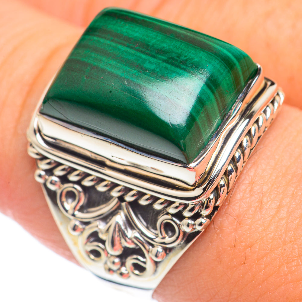 Malachite Rings handcrafted by Anasilvercos - RING67552