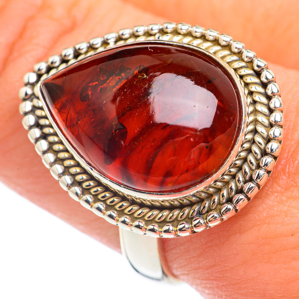Baltic Amber Rings handcrafted by Anasilvercos - RING67556