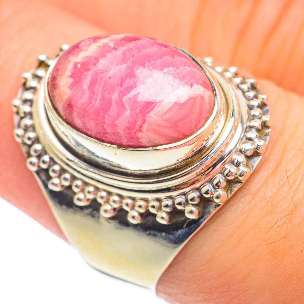 Rhodochrosite Rings handcrafted by Anasilvercos - RING67559