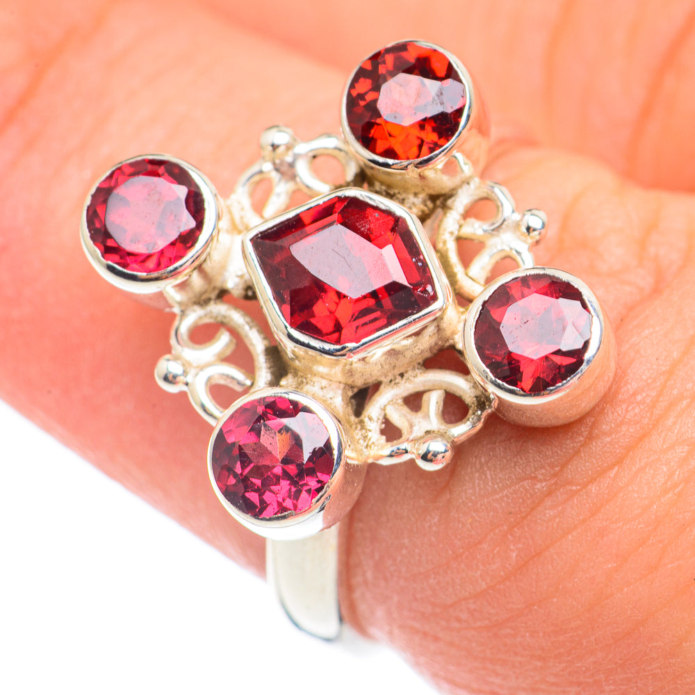 Garnet Rings handcrafted by Anasilvercos - RING67560