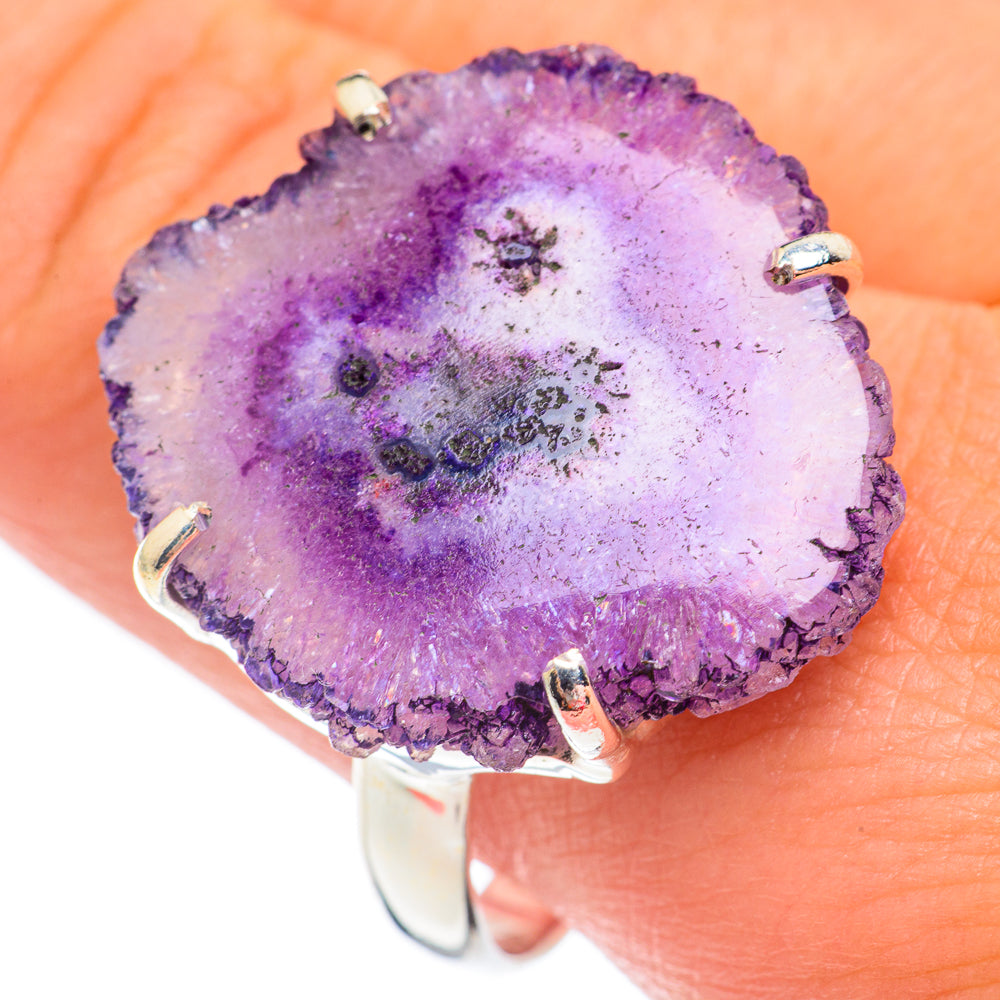 Amethyst Stalactite Rings handcrafted by Anasilvercos - RING67563