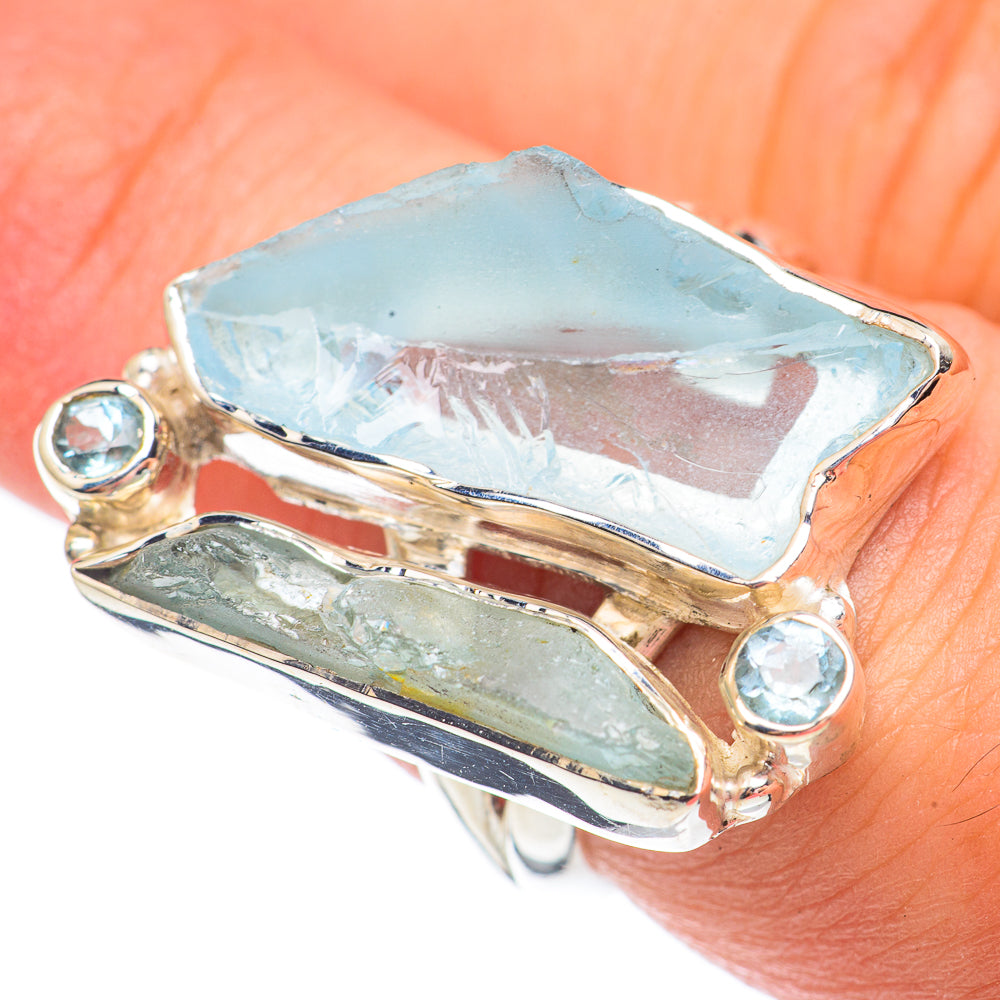 Aquamarine Rings handcrafted by Anasilvercos - RING67574