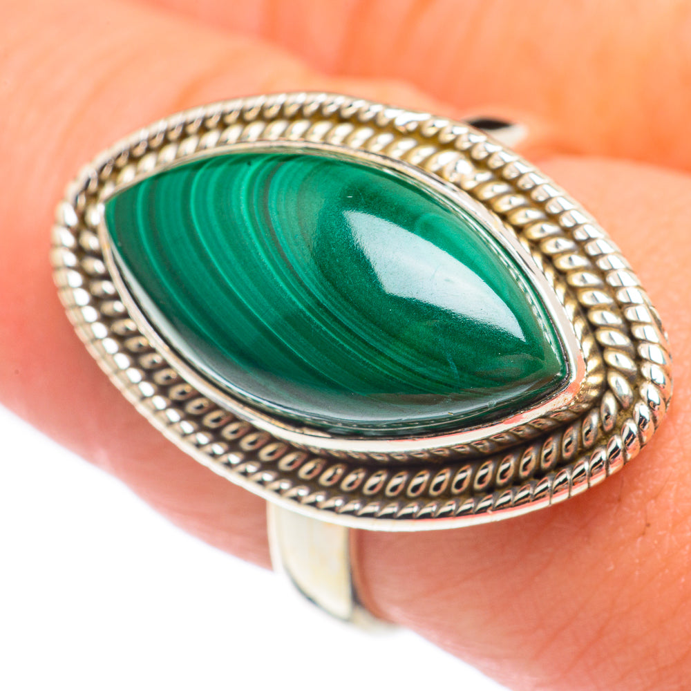 Malachite Rings handcrafted by Anasilvercos - RING67579