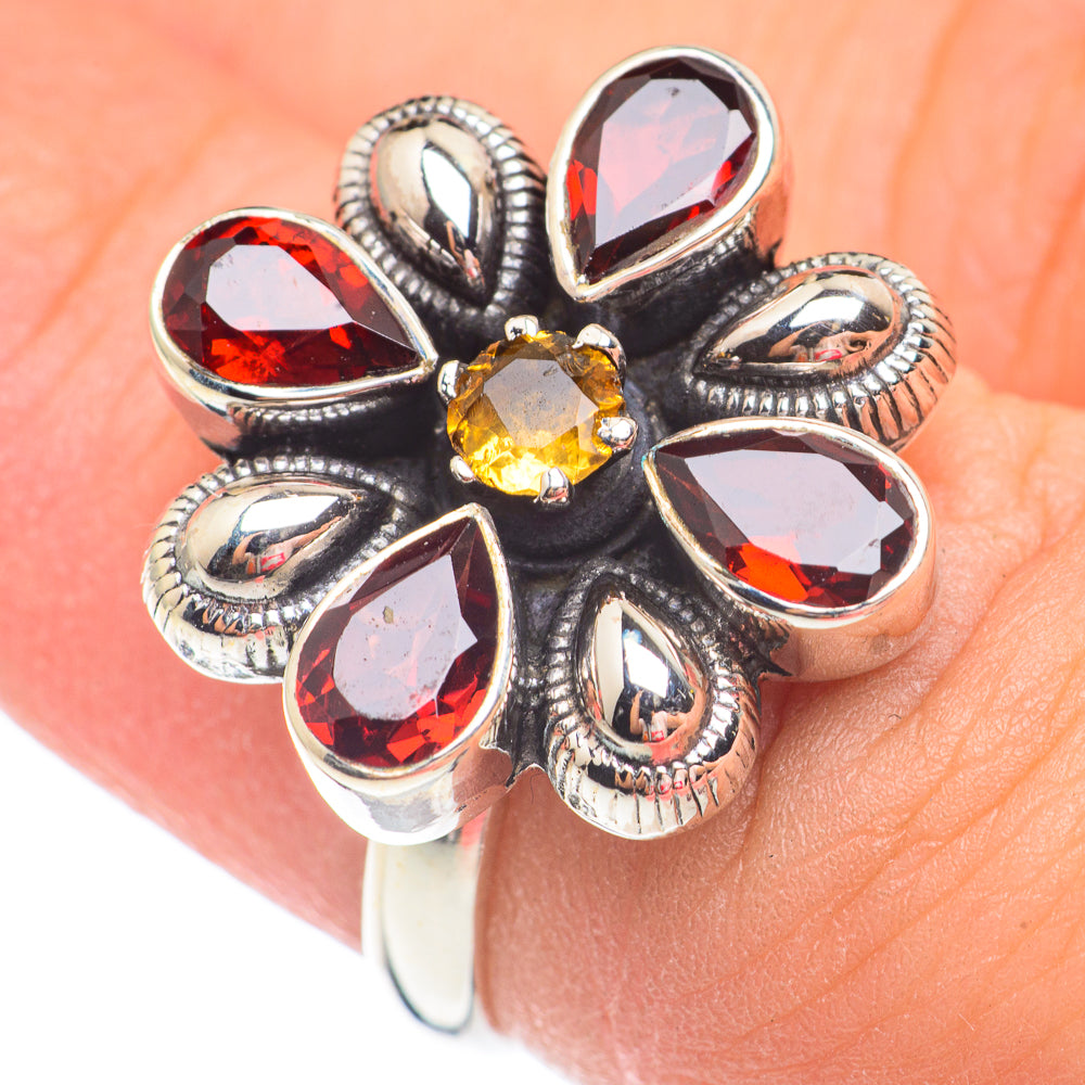 Garnet Rings handcrafted by Anasilvercos - RING67585