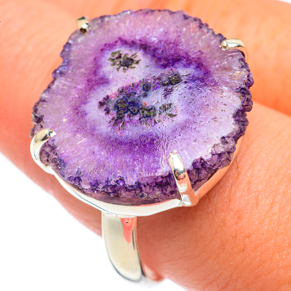 Amethyst Stalactite Rings handcrafted by Anasilvercos - RING67587