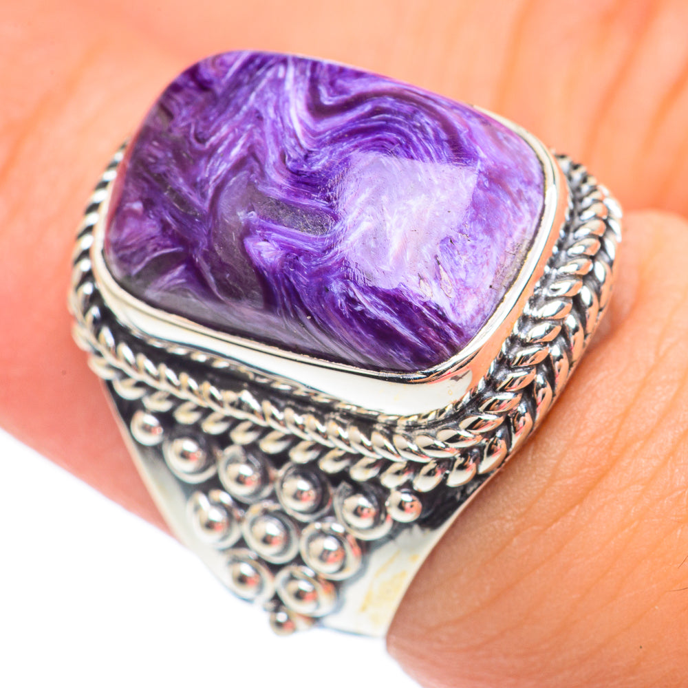 Charoite Rings handcrafted by Anasilvercos - RING67588