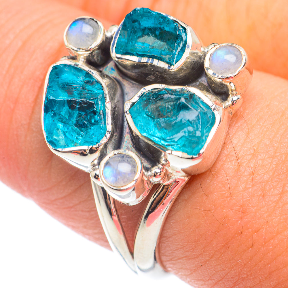 Blue Fluorite Rings handcrafted by Anasilvercos - RING67596