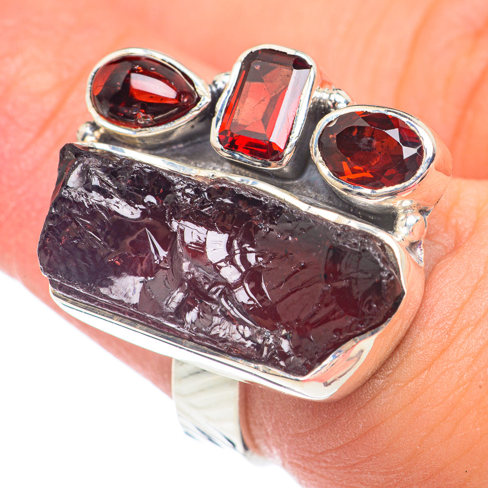 Garnet Rings handcrafted by Anasilvercos - RING67611