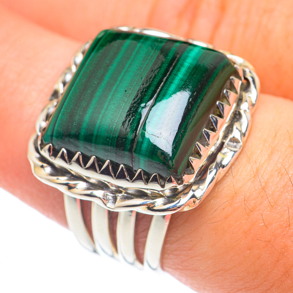 Malachite Rings handcrafted by Anasilvercos - RING67627