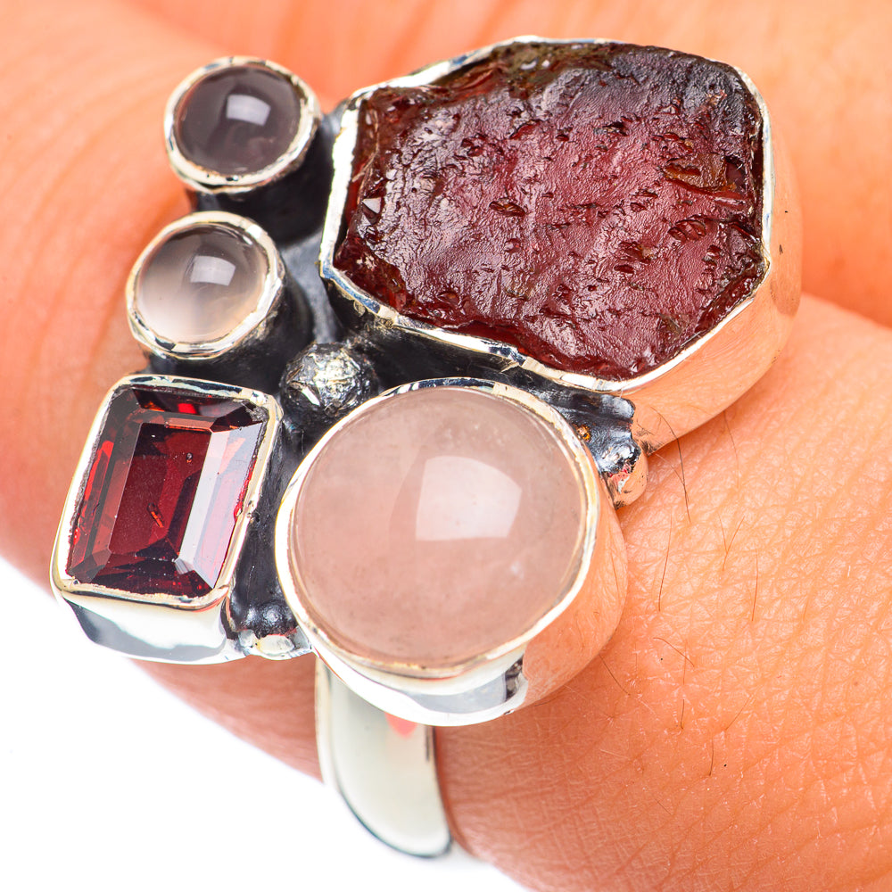 Garnet Rings handcrafted by Anasilvercos - RING67635