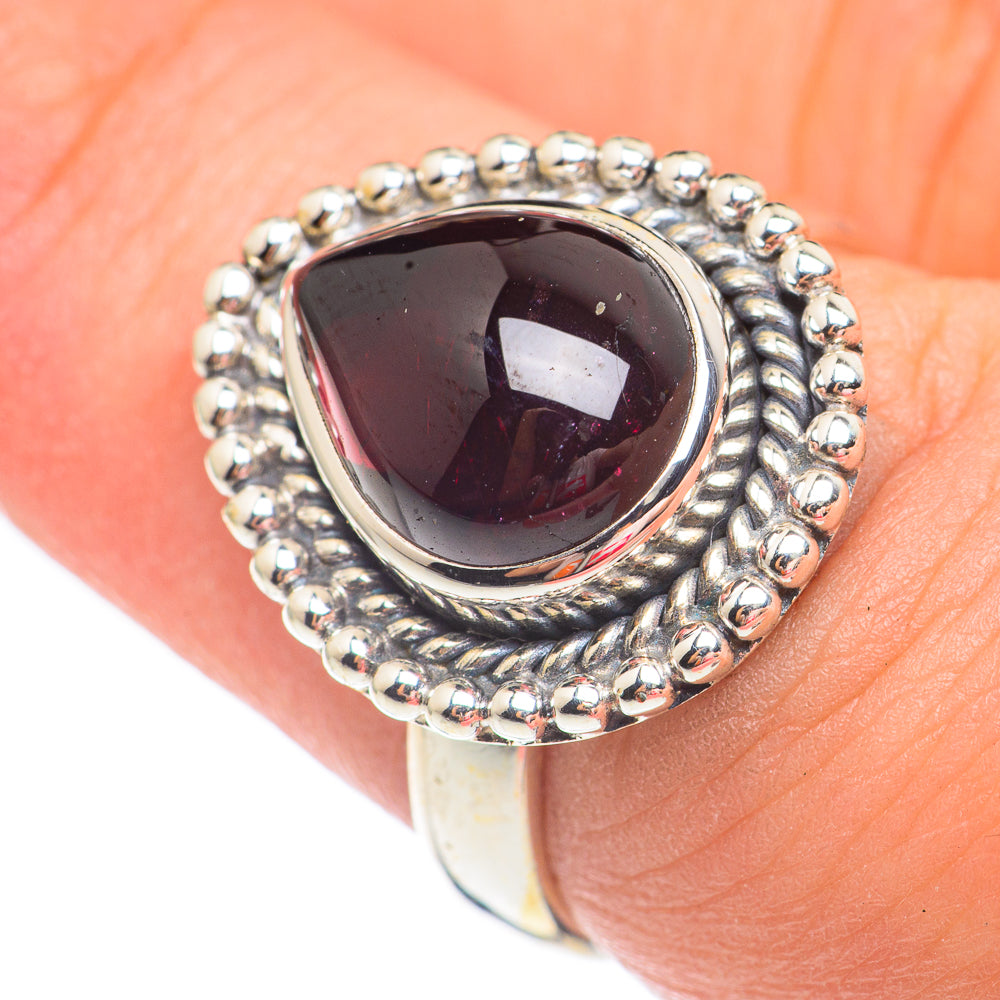Garnet Rings handcrafted by Anasilvercos - RING67636