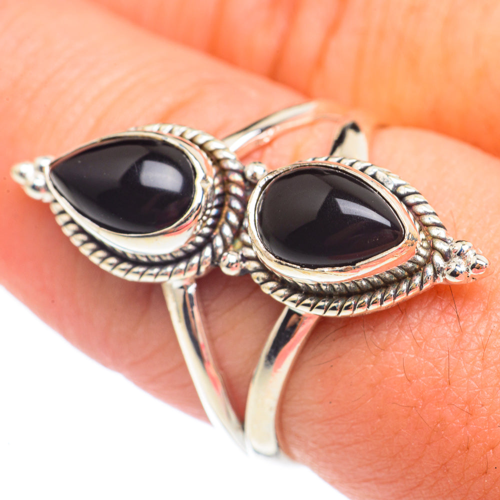 Black Onyx Rings handcrafted by Anasilvercos - RING67643