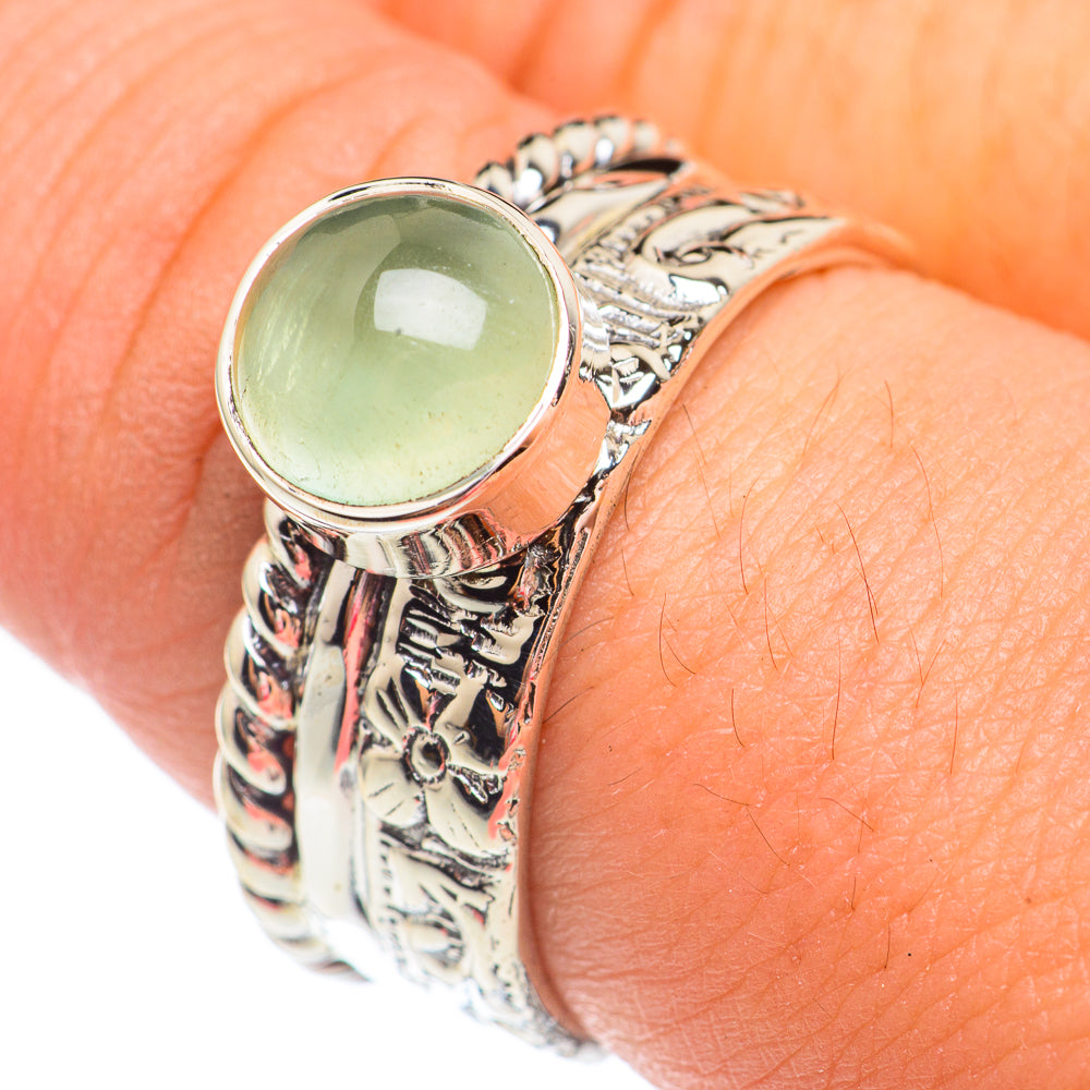 Prehnite Rings handcrafted by Anasilvercos - RING67653