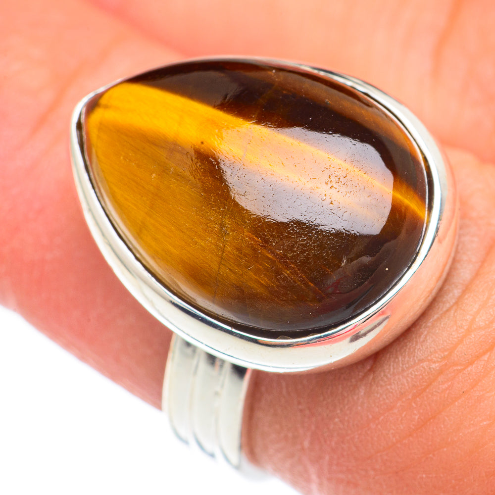 Tiger Eye Rings handcrafted by Anasilvercos - RING67655
