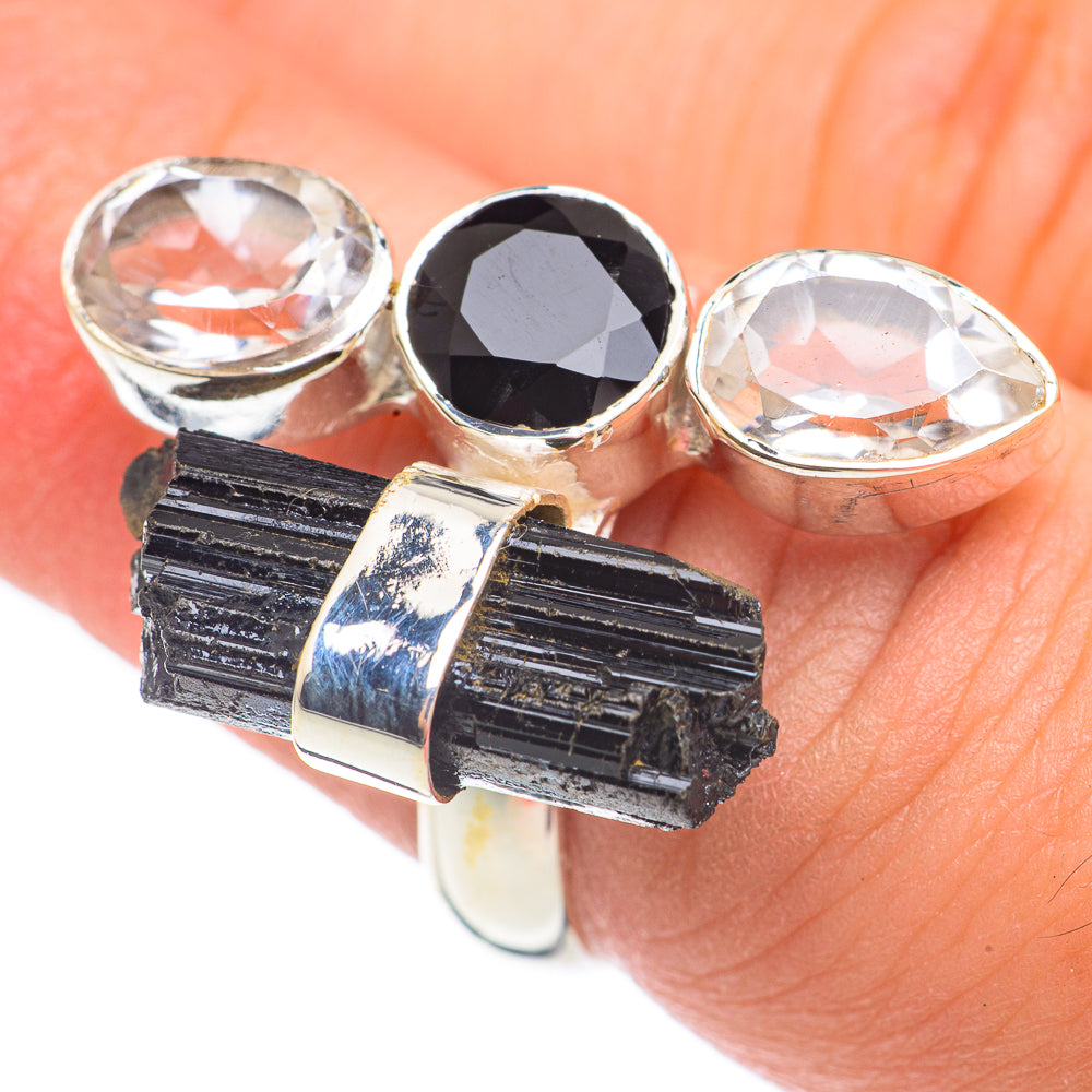Black Tourmaline Rings handcrafted by Anasilvercos - RING67667