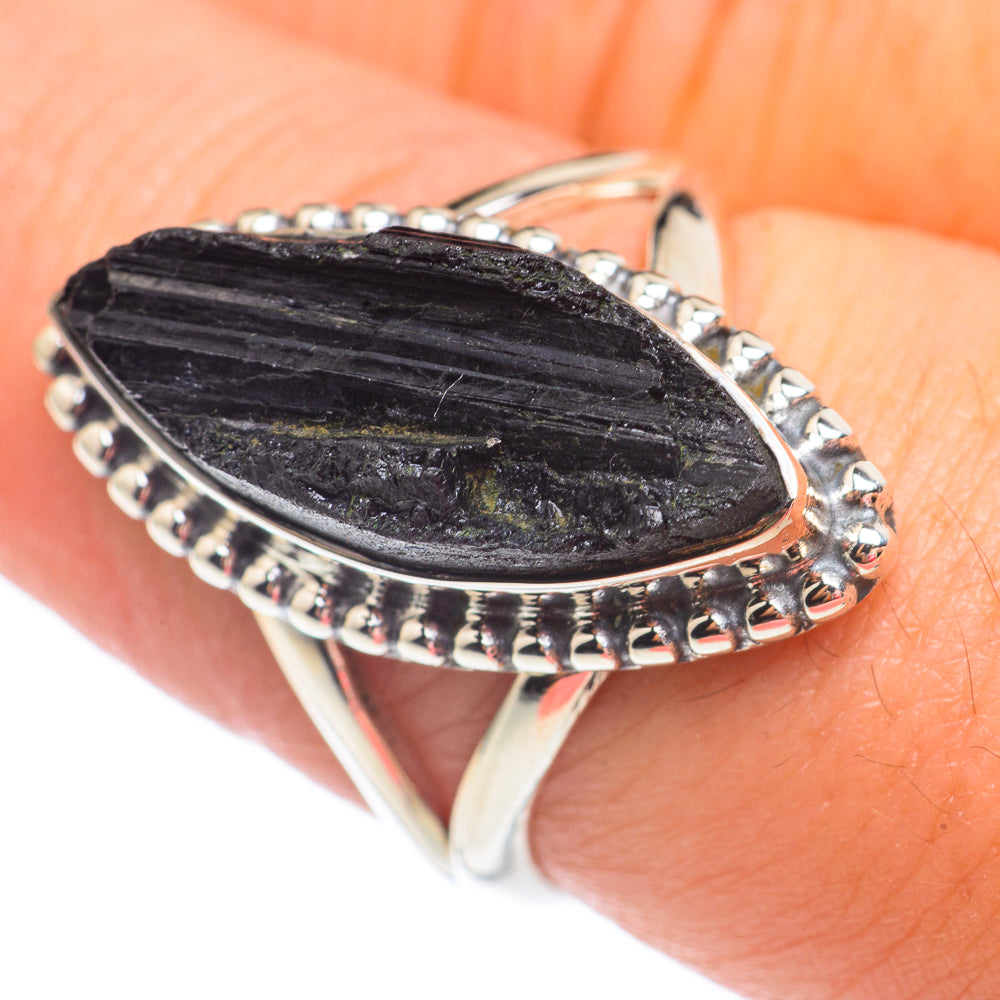 Black Tourmaline Rings handcrafted by Anasilvercos - RING67692