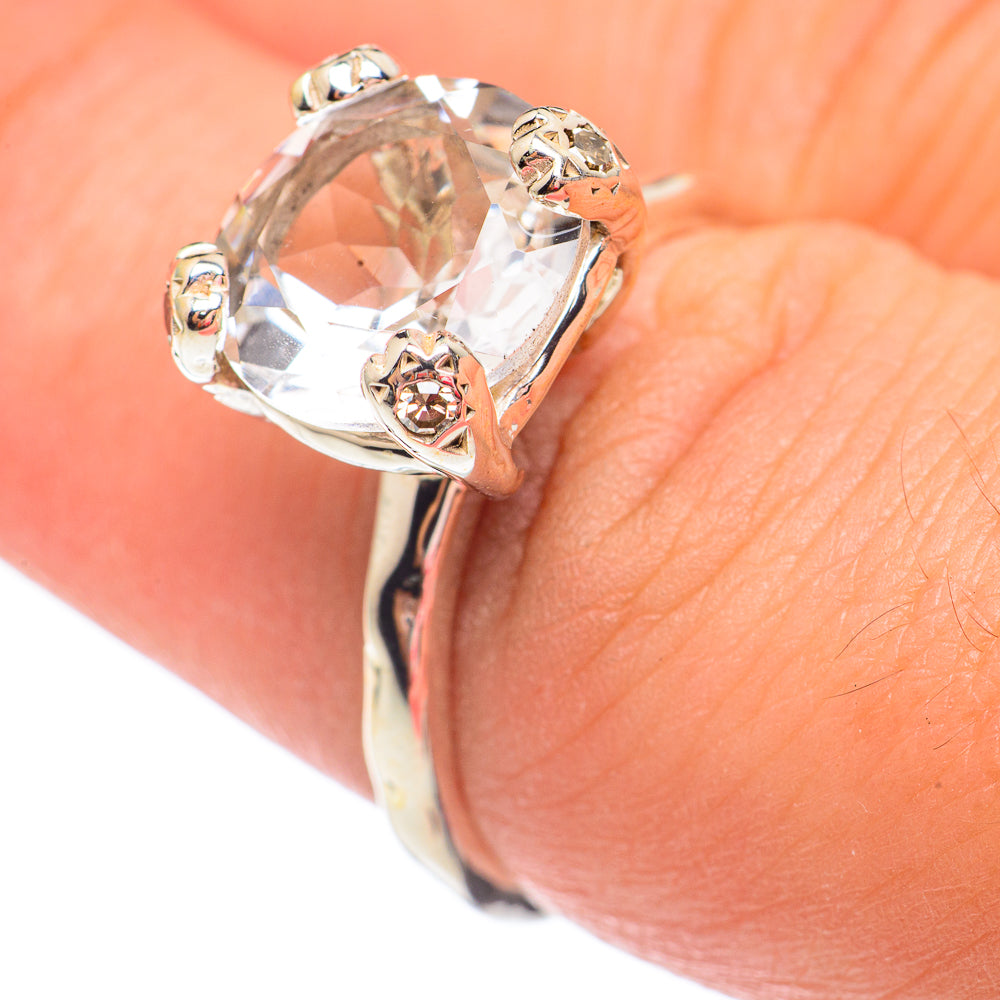 White Quartz Rings handcrafted by Anasilvercos - RING67695