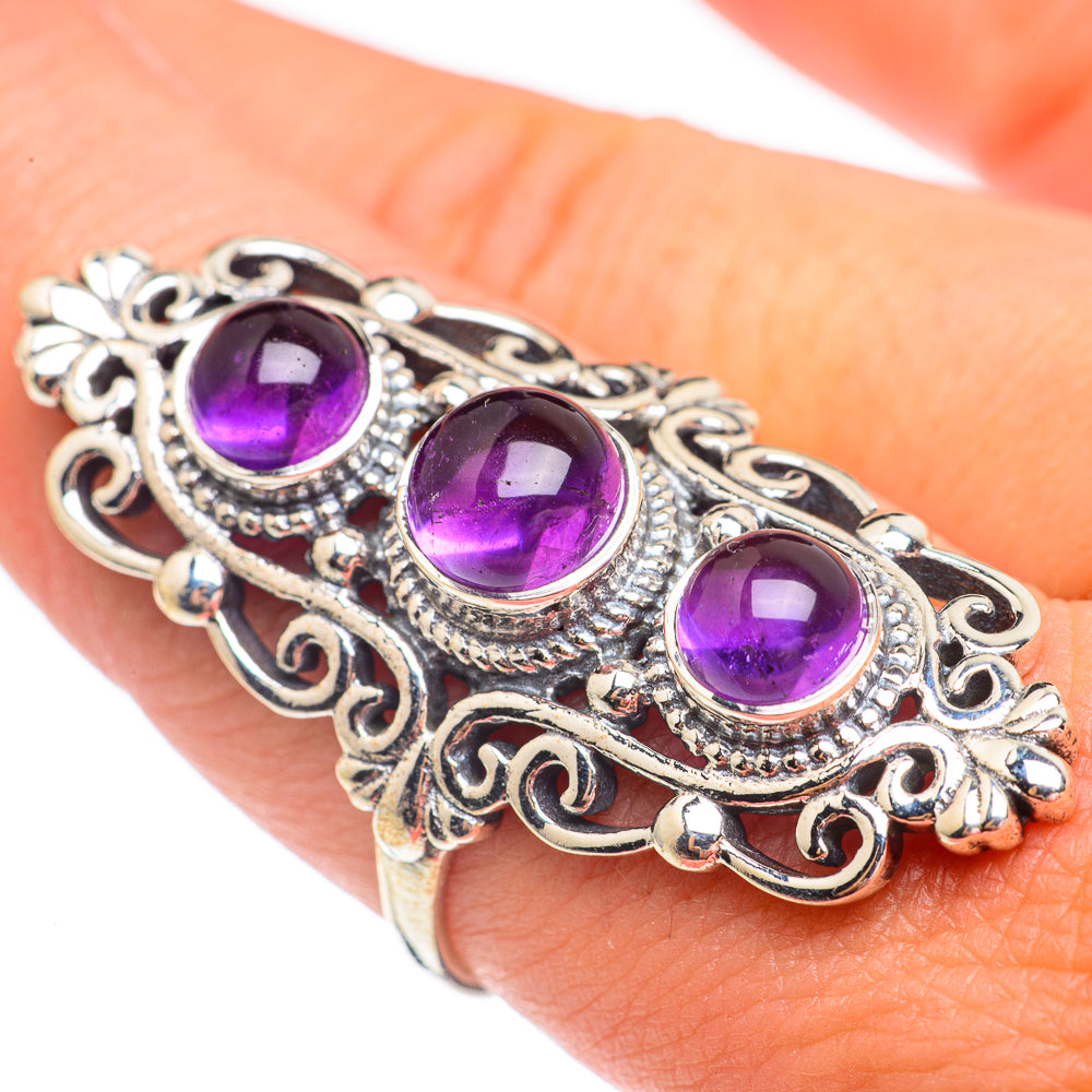 Amethyst Rings handcrafted by Anasilvercos - RING67712
