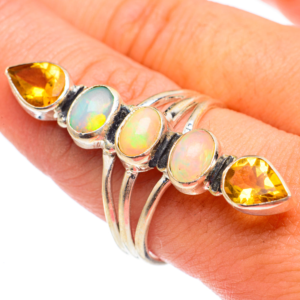 Ethiopian Opal Rings handcrafted by Anasilvercos - RING67725