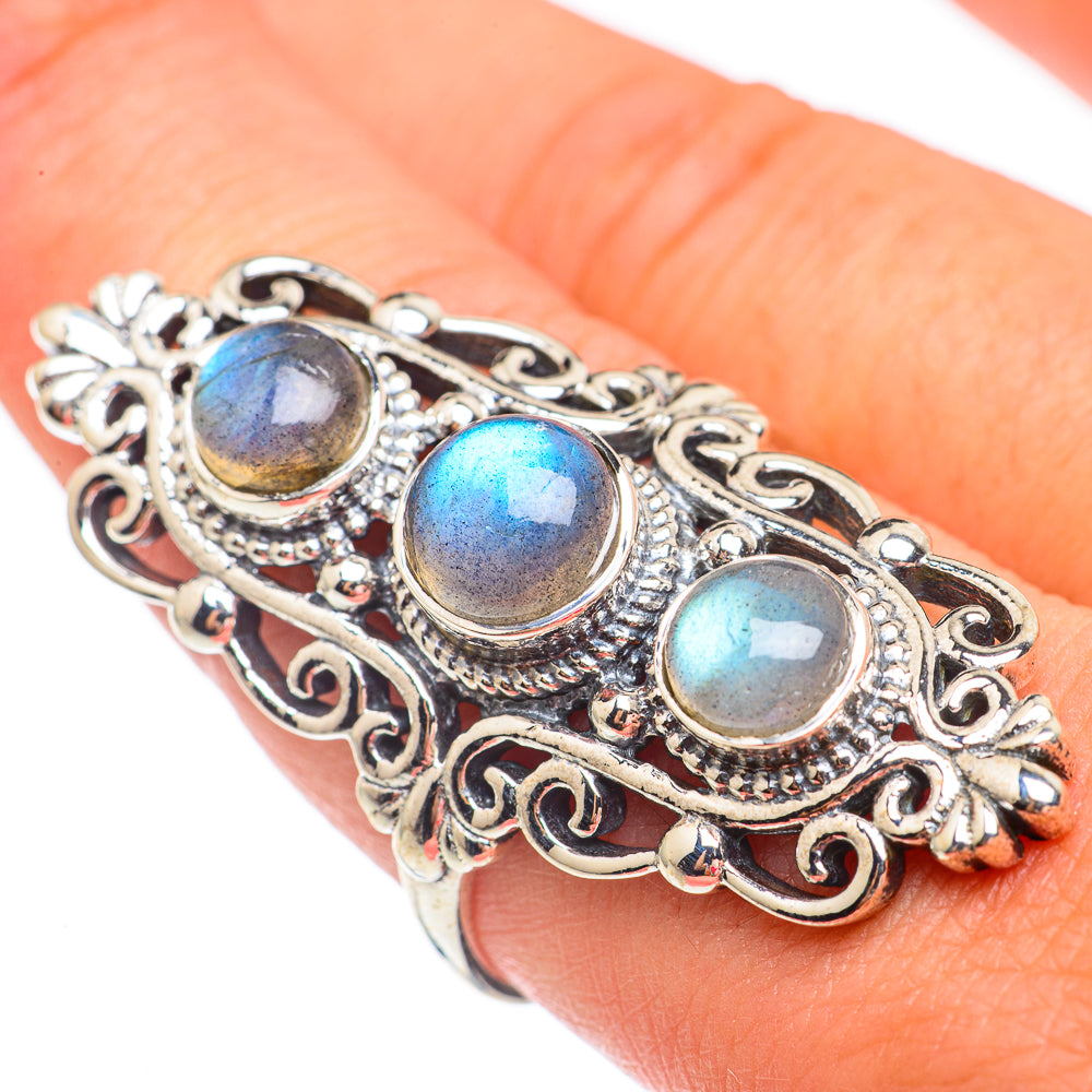 Labradorite Rings handcrafted by Anasilvercos - RING67729