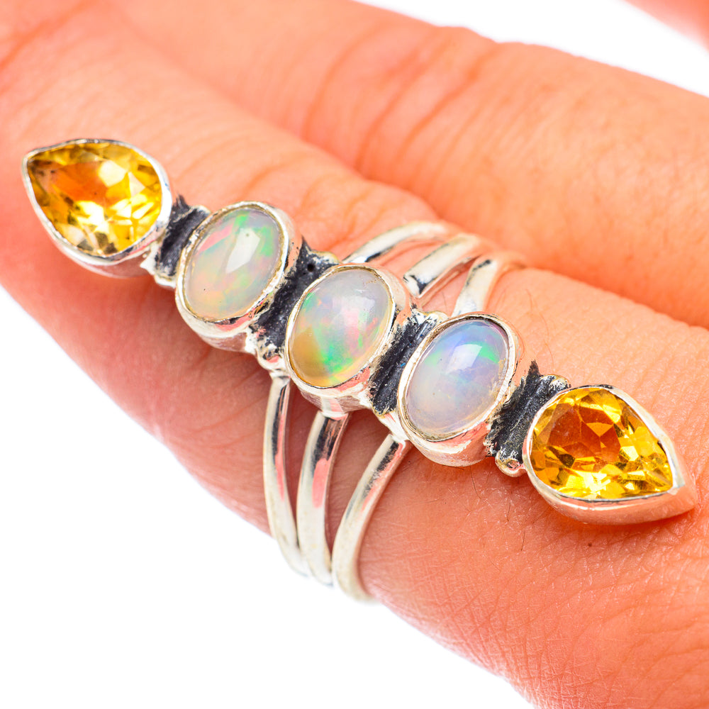 Ethiopian Opal Rings handcrafted by Anasilvercos - RING67755