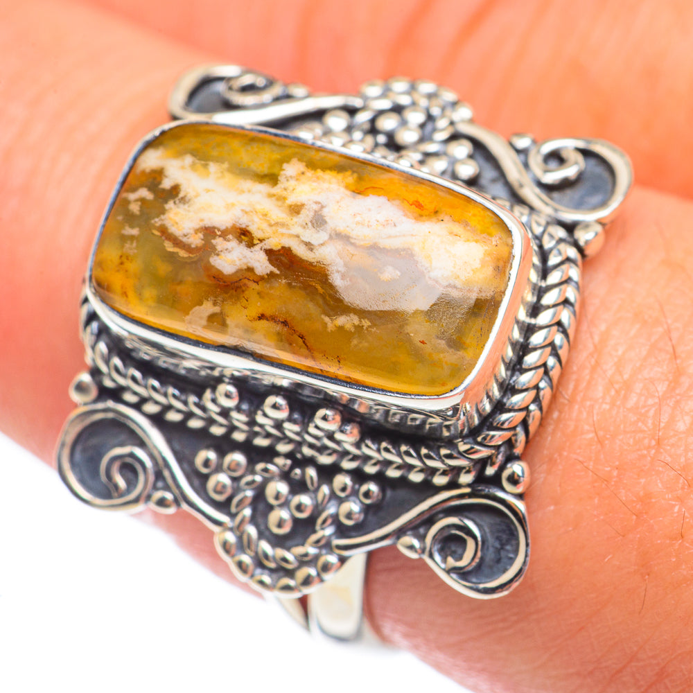 Ocean Jasper Rings handcrafted by Anasilvercos - RING67775