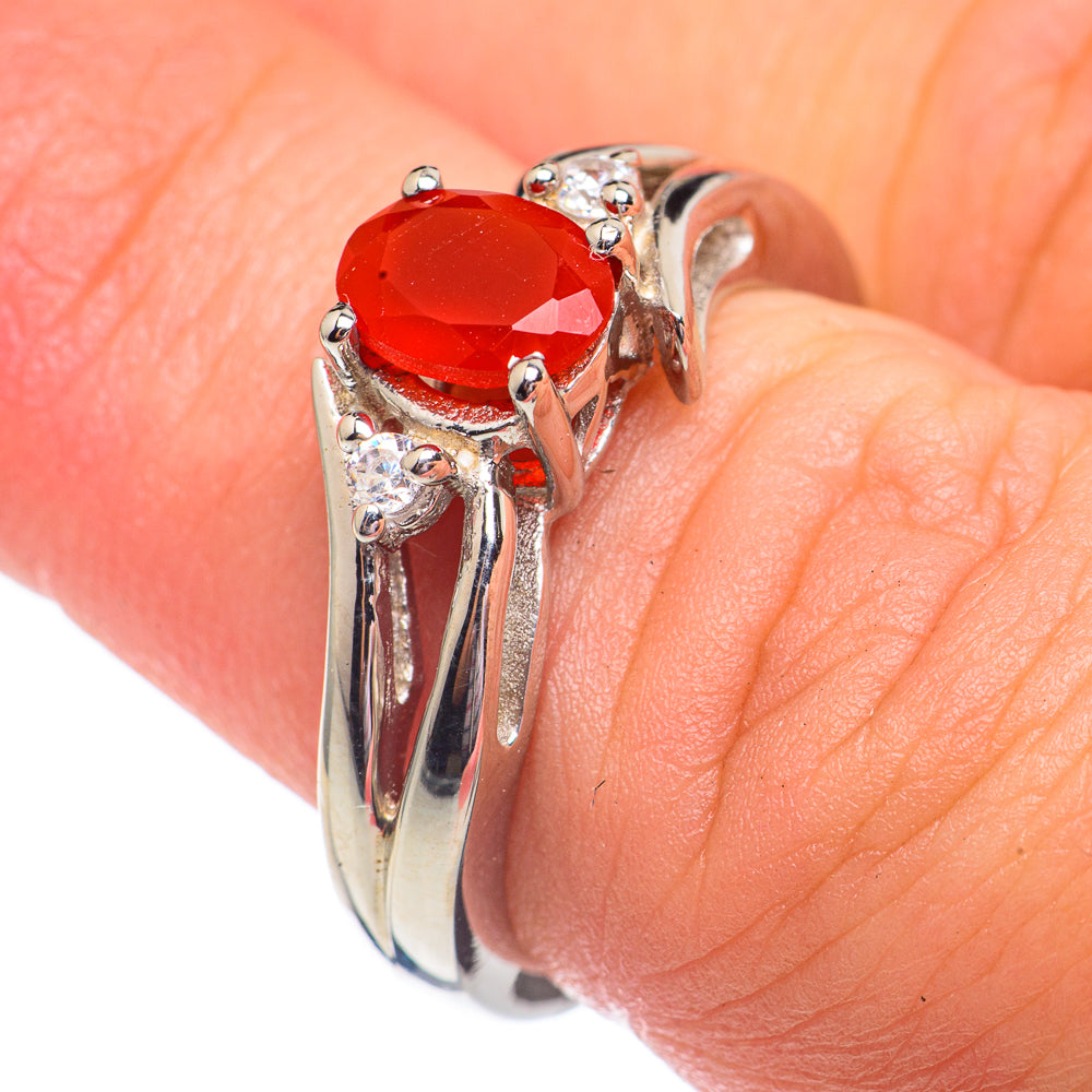 Red Onyx Rings handcrafted by Anasilvercos - RING67776