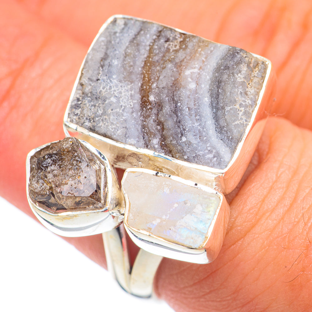 Desert Druzy Rings handcrafted by Anasilvercos - RING67798