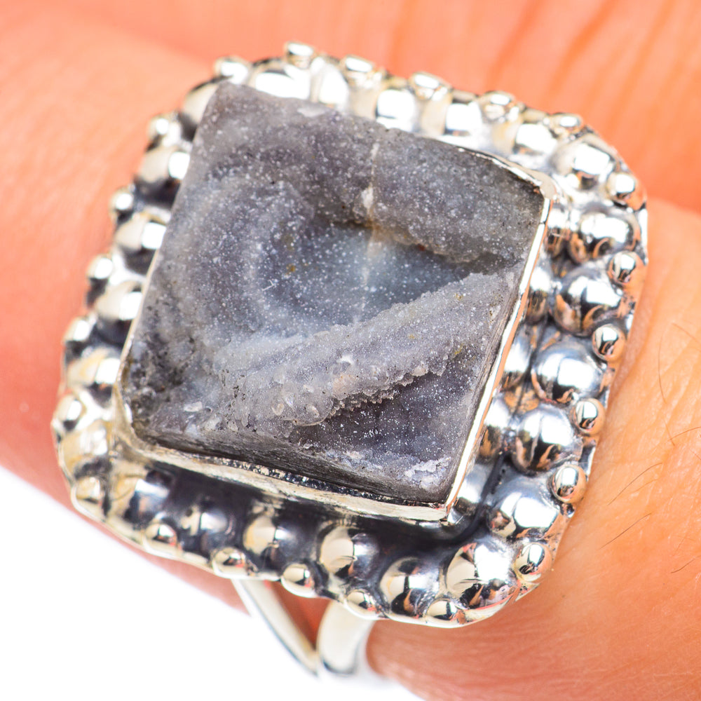 Desert Druzy Rings handcrafted by Anasilvercos - RING67833