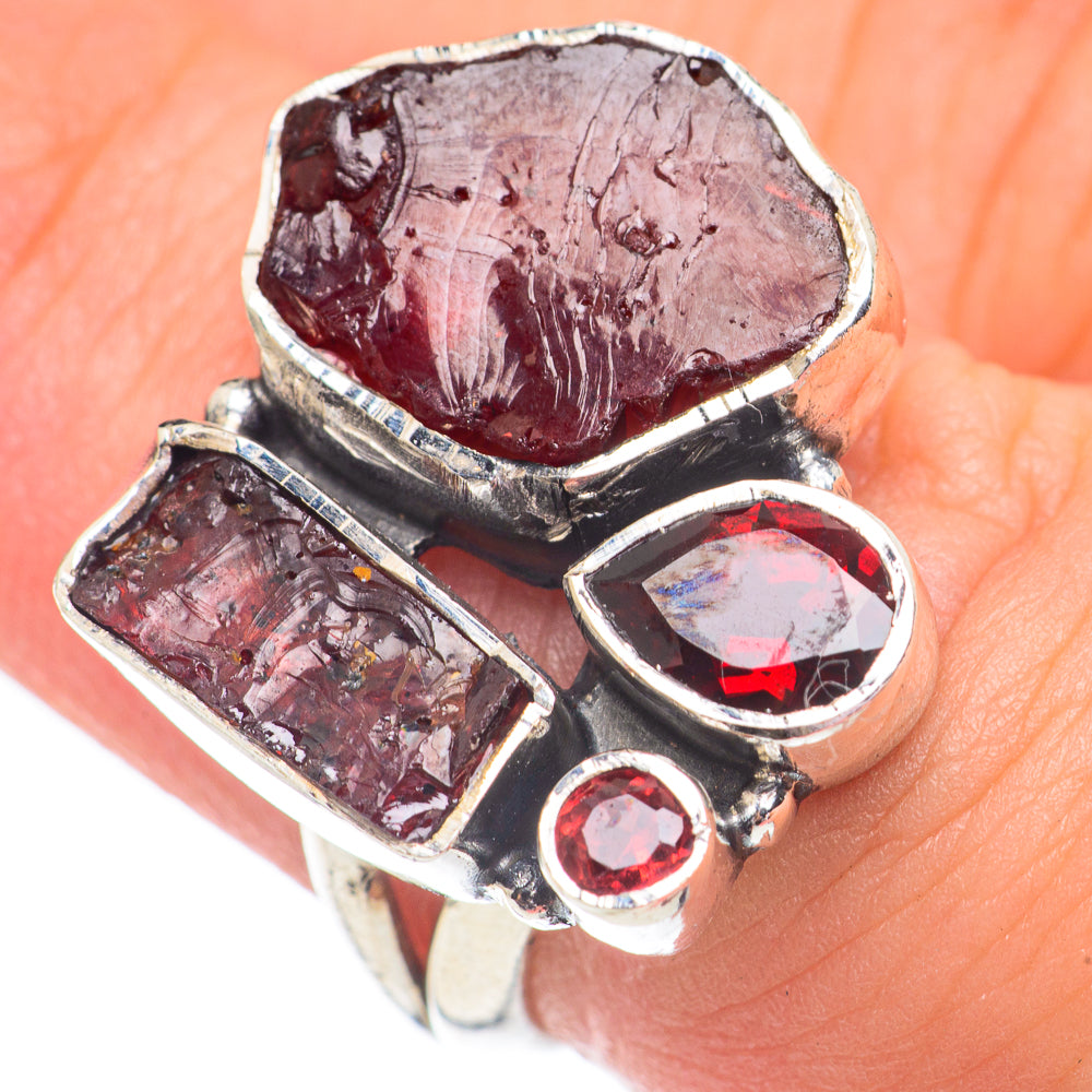Garnet Rings handcrafted by Anasilvercos - RING67852