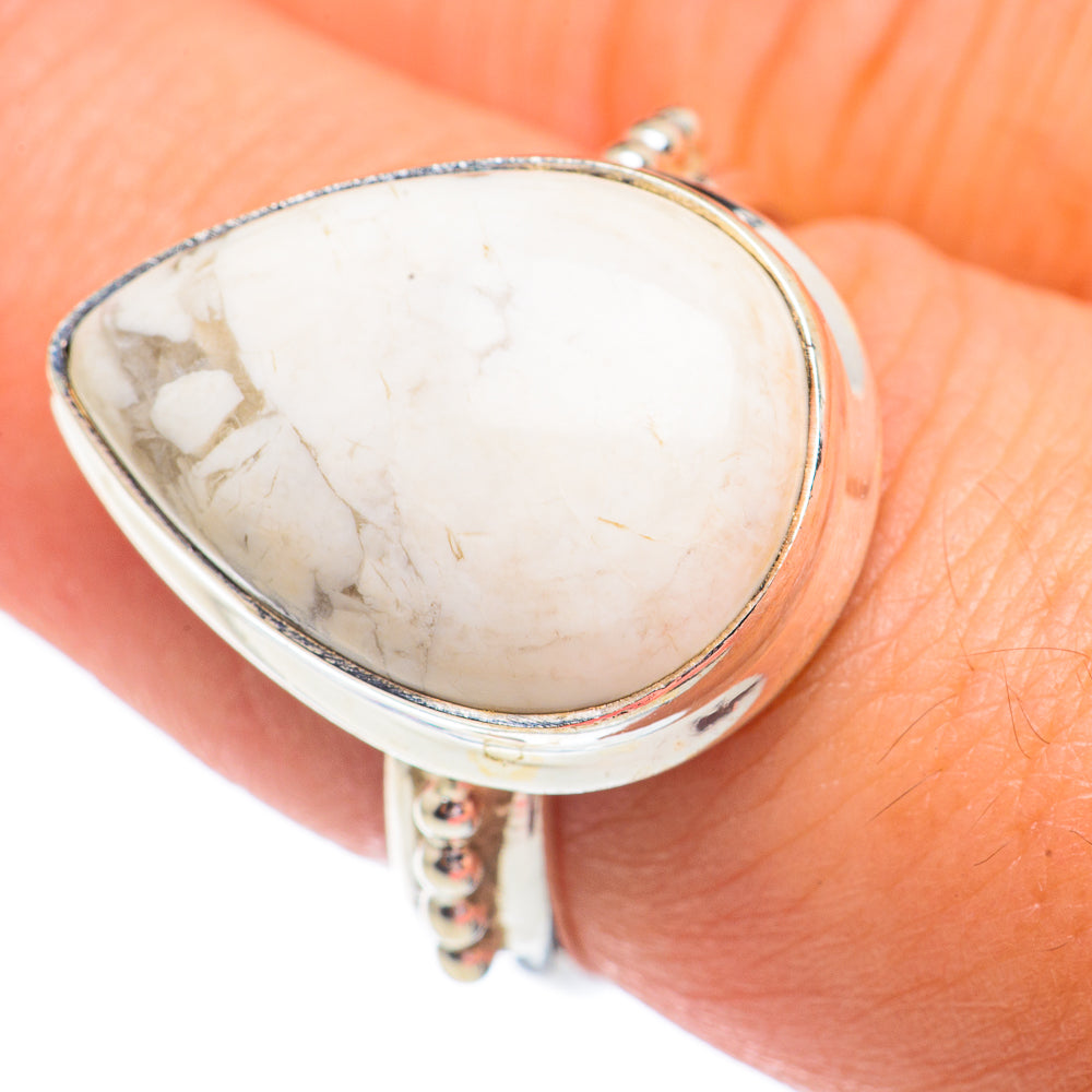 Howlite Rings handcrafted by Anasilvercos - RING67862