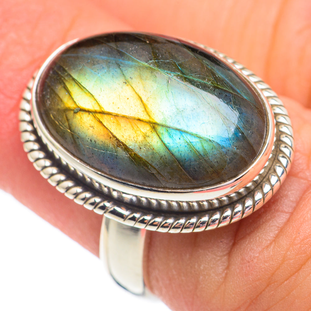 Labradorite Rings handcrafted by Anasilvercos - RING67867