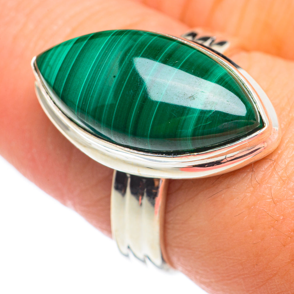 Malachite Rings handcrafted by Anasilvercos - RING67876