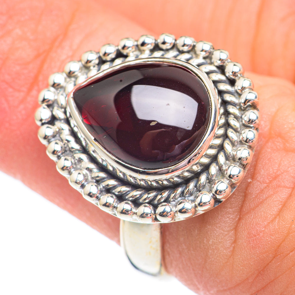 Garnet Rings handcrafted by Anasilvercos - RING67884