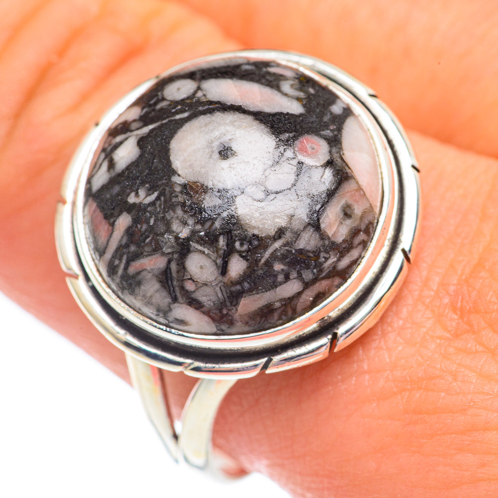 Crinoid Fossil Rings handcrafted by Anasilvercos - RING67891