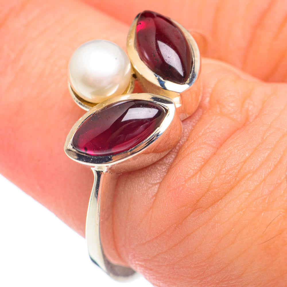 Garnet Rings handcrafted by Anasilvercos - RING67917