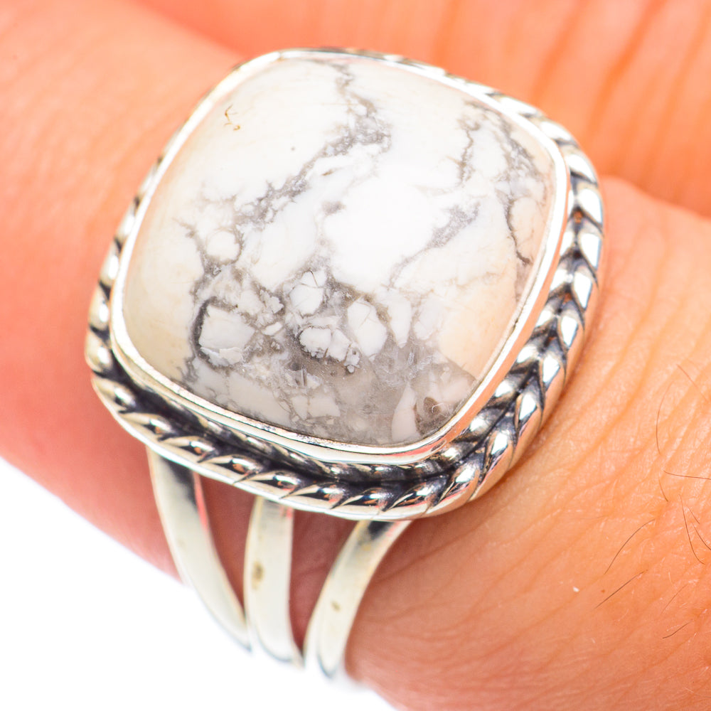 Howlite Rings handcrafted by Anasilvercos - RING67926